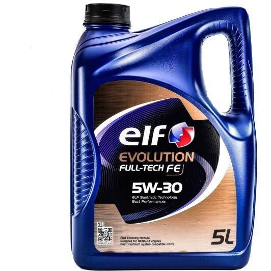 Моторне масло Elf Evolution Full-Tech FE 5W-30 5 л масло для бензинового двигуна масло для дизеля