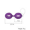 Вагінальні кульки, без вібрації, подвійні кульки силіконові Violet Vagin Ball, фото 3