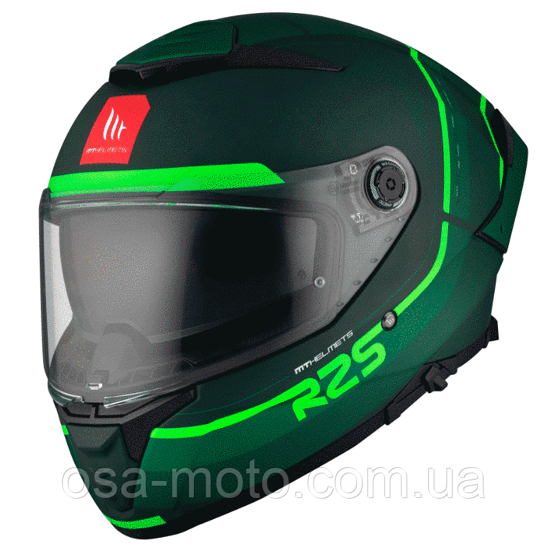 Мотошолом MT THUNDER 4 SV R25 C6 Matt Green