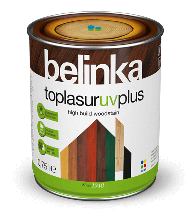 Belinka Toplasur UV Plus (Белінка Топлазур) 0.75 л № 29 кам'яно-сіра, товстошарове просочення з воском, лак лазур, фарба для