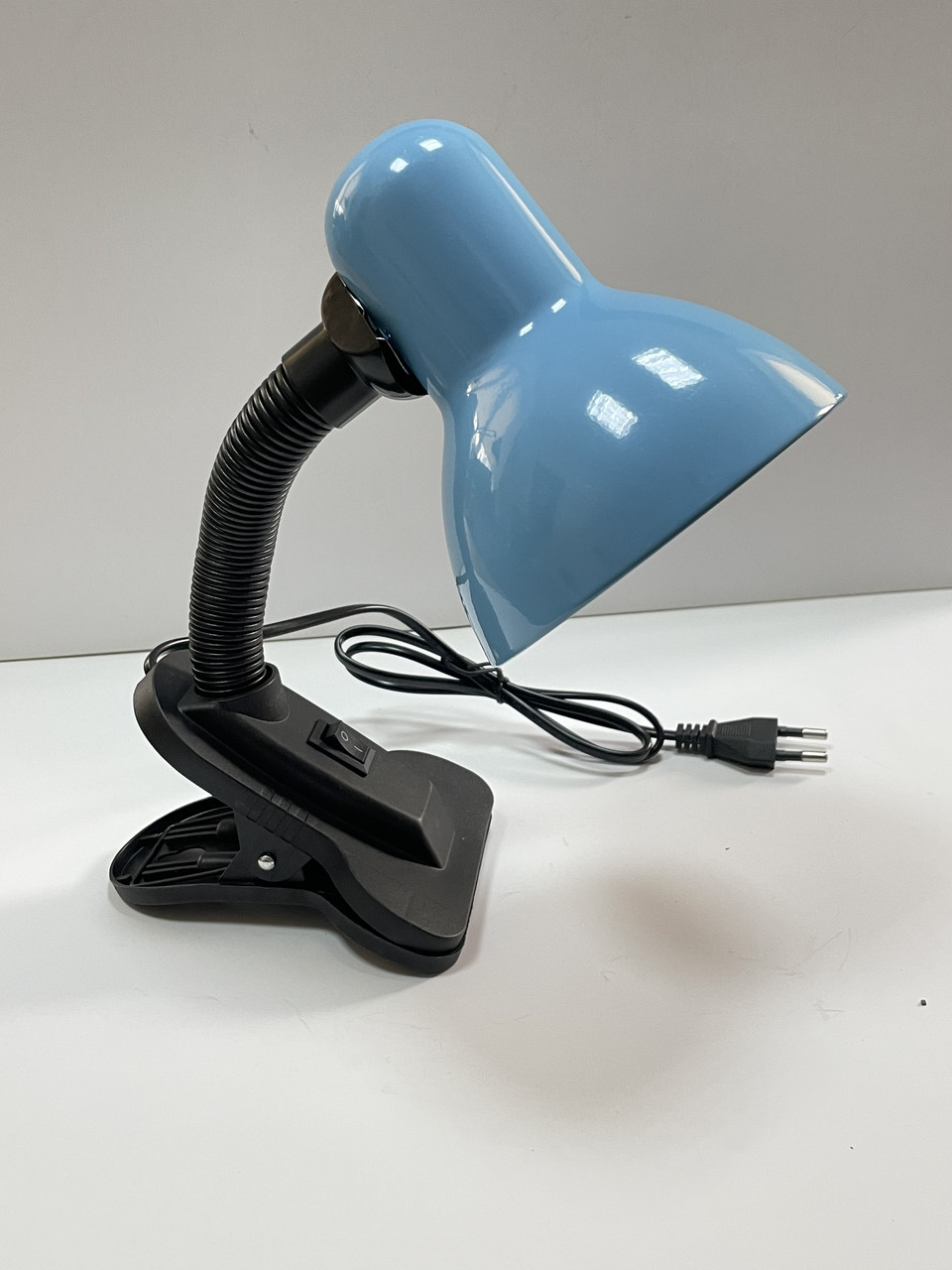 Настільна лампа на прищепці голуба Е27 керамічний патрон, фото 1