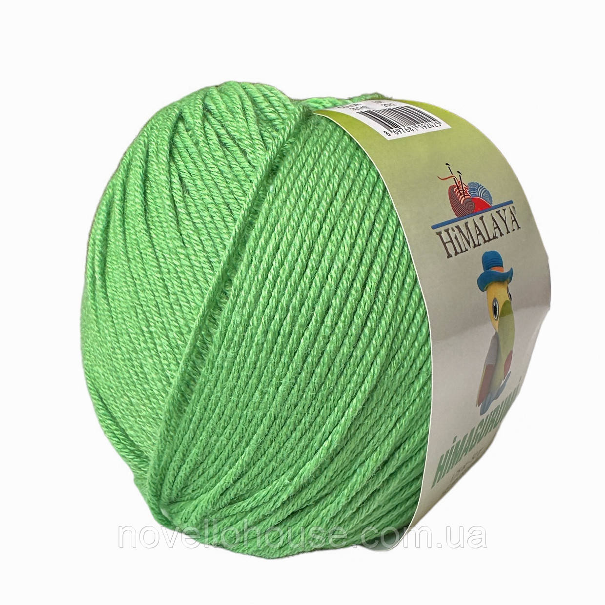 Himalaya HIMAGURUMI (Гімалаї Хімагурумі) № 30142 салатовий (Пряжа напівбавовна, нитки для в'язання) 50 г