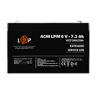 Акумулятор LogicPower AGM LPM 6V - 7.2 Ah ILP