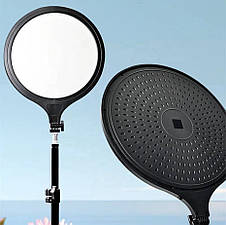 Кругла кільцева LED-лампа ZL-QP350 - 35 см., на штативі 210 см, 35 Вт. - для фото та відео, фото 2