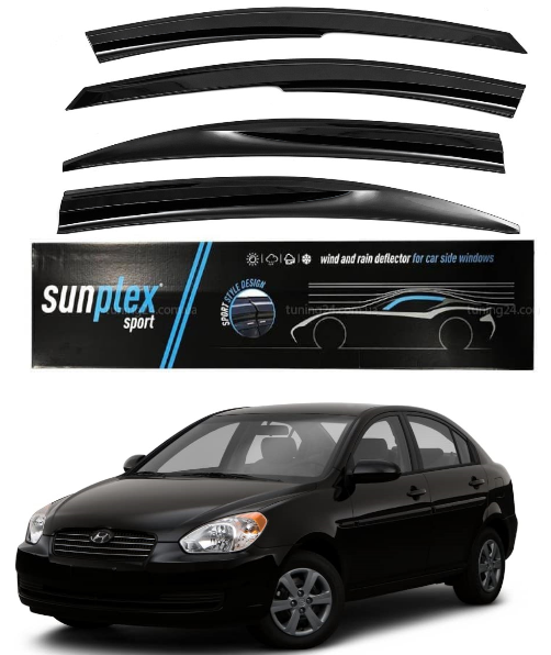 Дефлектори вікон Hyundai Accent 2006-2010 (HY18)