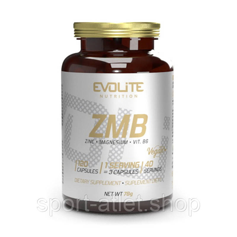 Стимулятор тестостерону Evolite Nutrition ZMB, 120 капсул