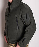 Тактична флісова кофта Han Wild з капюшоном оливи, фото 3