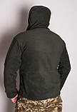 Тактична флісова кофта Han Wild з капюшоном оливи, фото 5