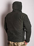 Тактична флісова кофта Han Wild з капюшоном оливи, фото 6