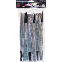 От 6 шт. Набір трубочка-свисток фольгована 30см 6 штук 1698-3 купить оптом