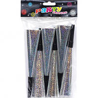 От 6 шт. Набір трубочка-свисток фольгована 20см 6 штук 1698-4 купить оптом