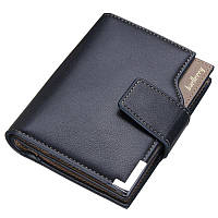 Чоловічий гаманець портмоне на кнопці Baellerry business mini Чорний