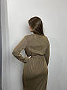 Жіноча сукня коричневе міді Modna KAZKA MKJL75030, фото 8