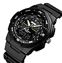 Чоловічий спортивний годинник Skmei 1454 Krast Чорний с черным, фото 2