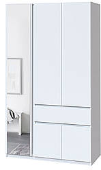 Шафа для спальні з дзеркалом (122,1 см х 52 см х 200 см) | Майстер Форм Брайт