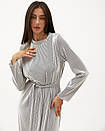Жіноча сукня чорно-біла міді Modna KAZKA MKJL75001, фото 2