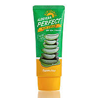 Солнцезащитный крем с экстактом алоэ вера FarmStay Aloevera Perfect Sun Cream SPF50+ PA+++