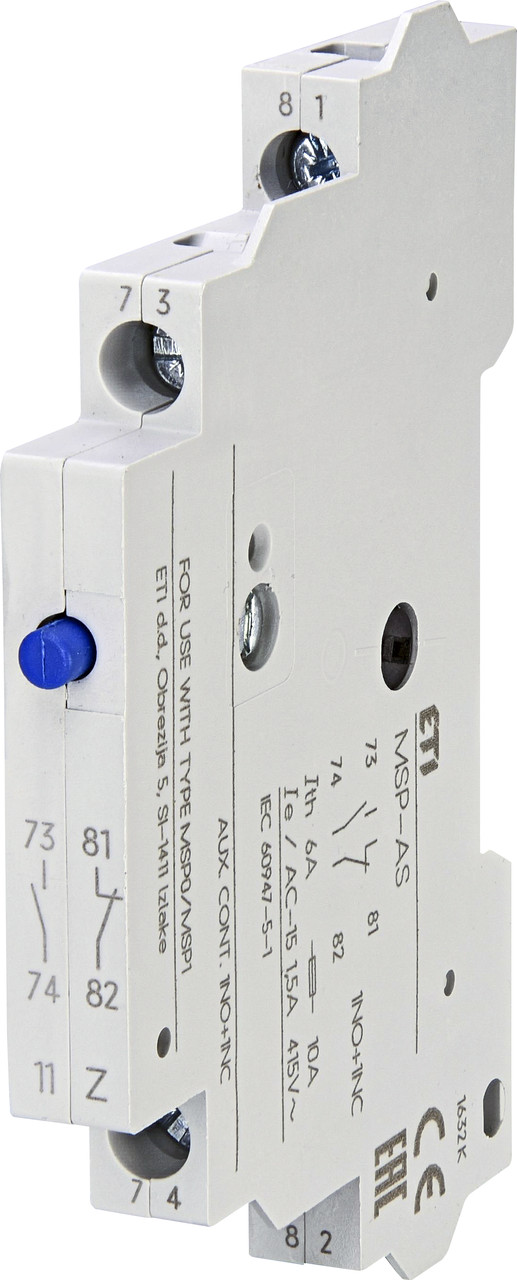 Сигнальний контакт (аварійний) 3A 230V 1NO+1NC для MSP [4646617] MSP-AS ETI, фото 1