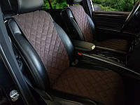 Накидки на сиденья автомобиля передние, тёмно-коричневый