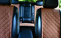 Накидки на сиденья автомобиля полный комплект коричневый