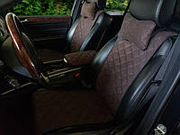 Накидки на сиденья автомобиля полный комплект тёмно-коричневый