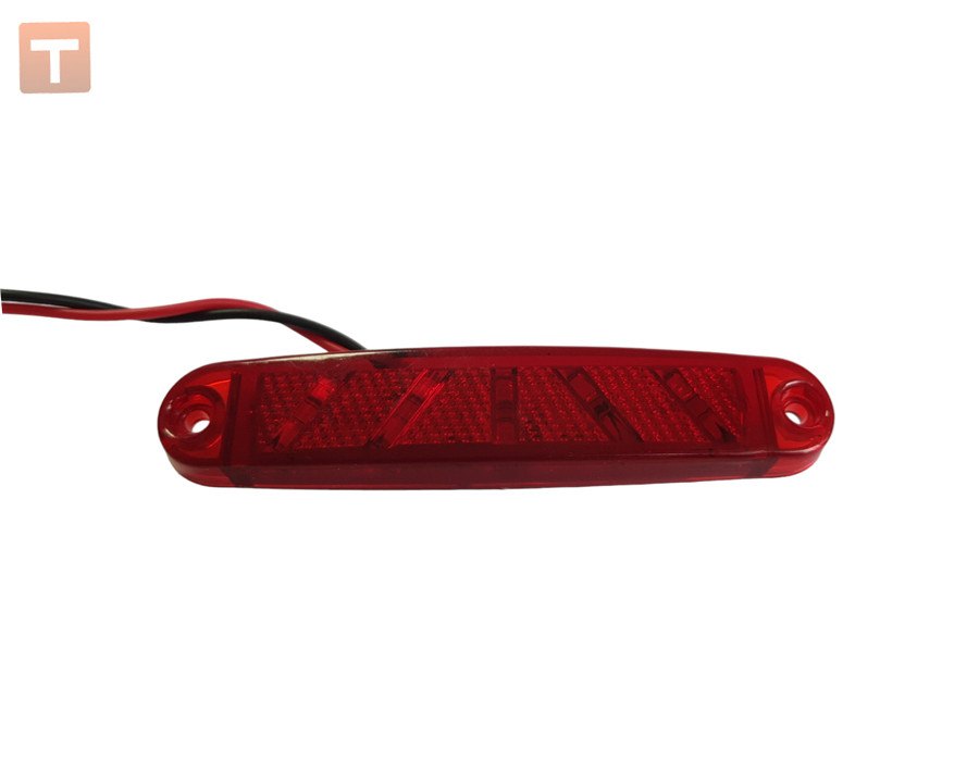 Ліхтар габаритний червоний 10LED ( FR Турция) 10см