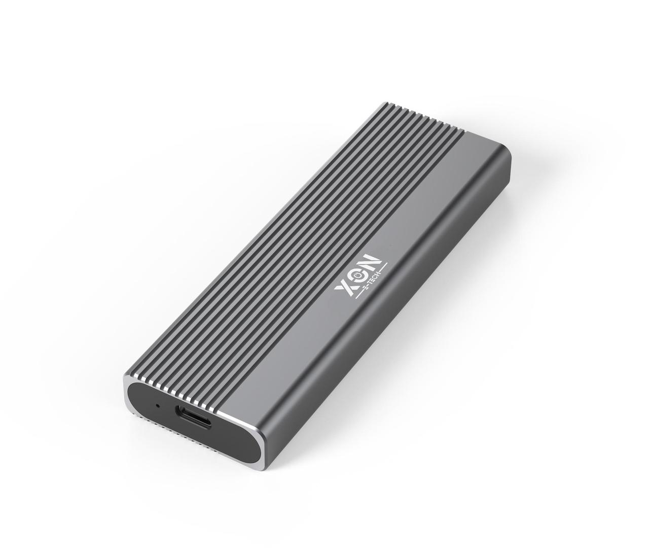 Зовнішня кишеня XON MemoryCase для M.2 NVMe (PCIe) / NGFF (SATA) USB 3.1 Type-C Сіра (XSC1C13NN1MG 6242)