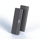 Зовнішня кишеня XON MemoryCase для M.2 NVMe (PCIe) / NGFF (SATA) USB 3.1 Type-C Сіра (XSC1C13NN1MG 6242), фото 3