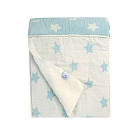 Плед микроплюш Barine - Star Patchwork throw 130*170 Ментоловий