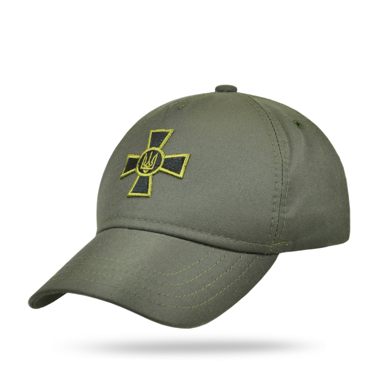 Кепка ЗСУ олива, бейсболка тактична армійська камуфляж хакі, кепка з гербом ЗСУ