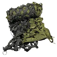 Маскирующая сетка MFH Camo Net 2x3m MFH полиэстер, Сетка защитная с металлическими кольцами для фиксации vsk