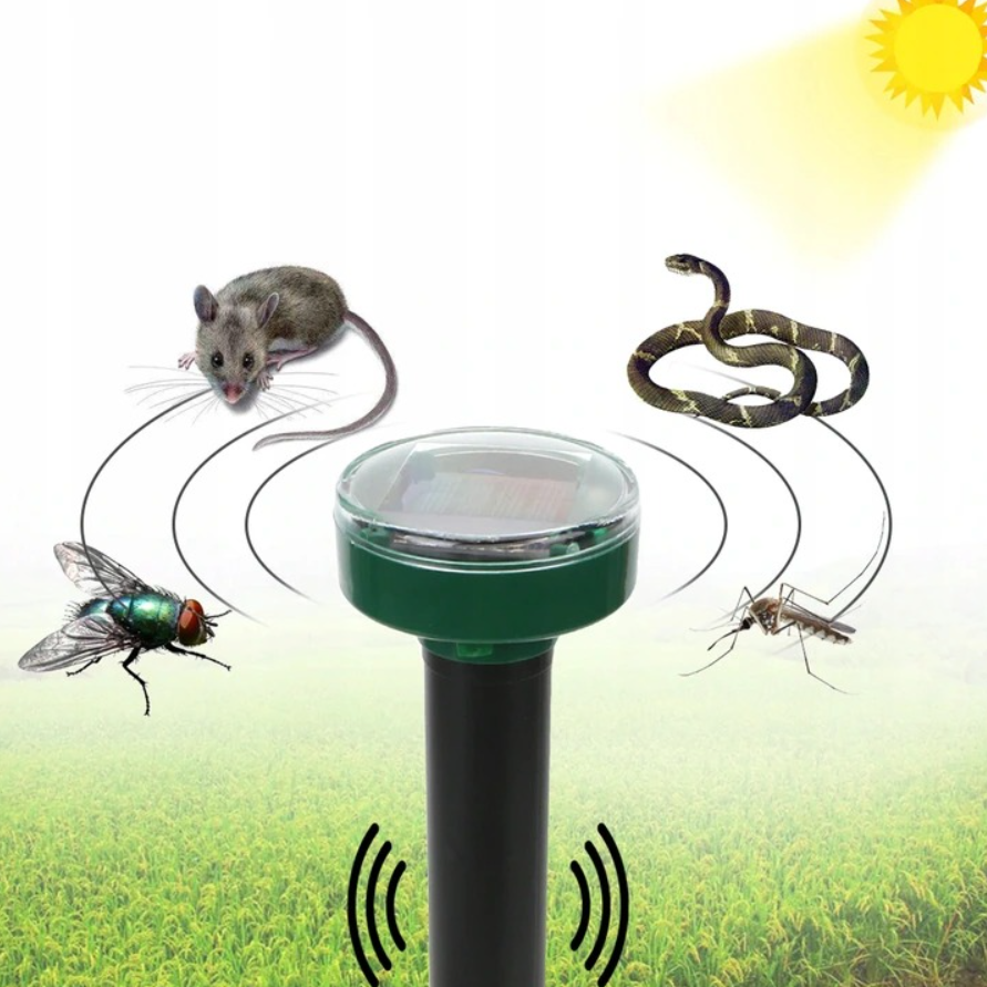 Уличный отпугиватель землероек змей муравьев для дачи, Solar Rodent Repeller - фото 7 - id-p2152748558