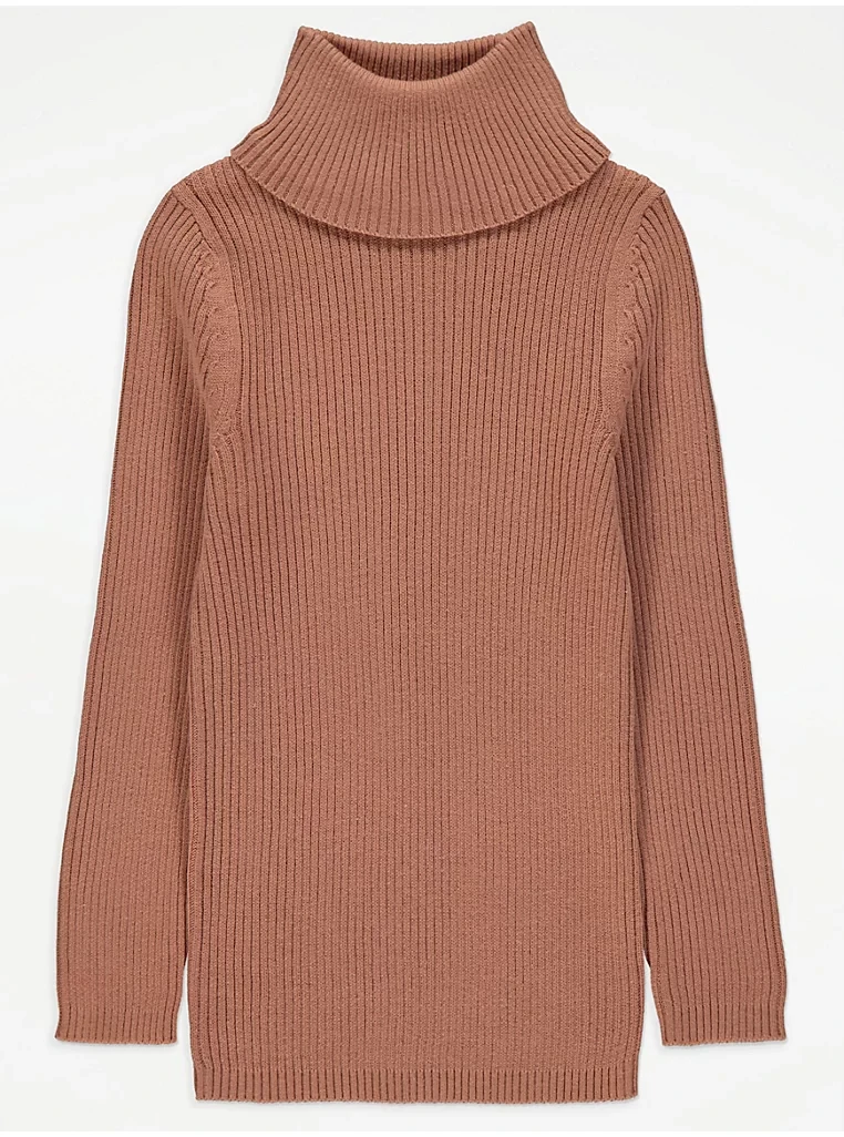 Гольф дитячий в рубчик світло-коричневий George 134, 140см, фото 1