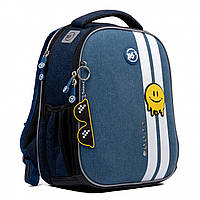 Рюкзак школьный каркасный с ортопедической спинкой YES H-100 Smiley World (552223)