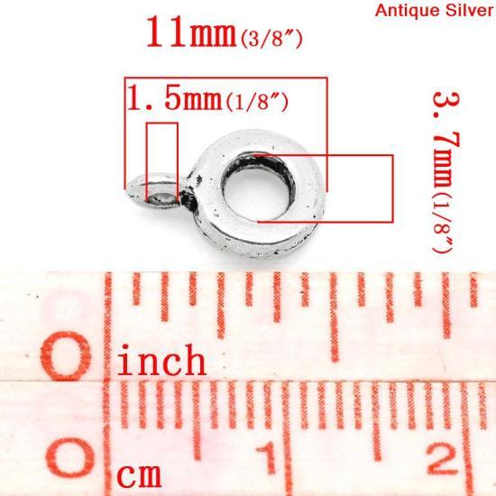 Держатель для кулона Finding Бейл плоский Античное серебро 11 мм x 7 мм - фото 2 - id-p2152752269