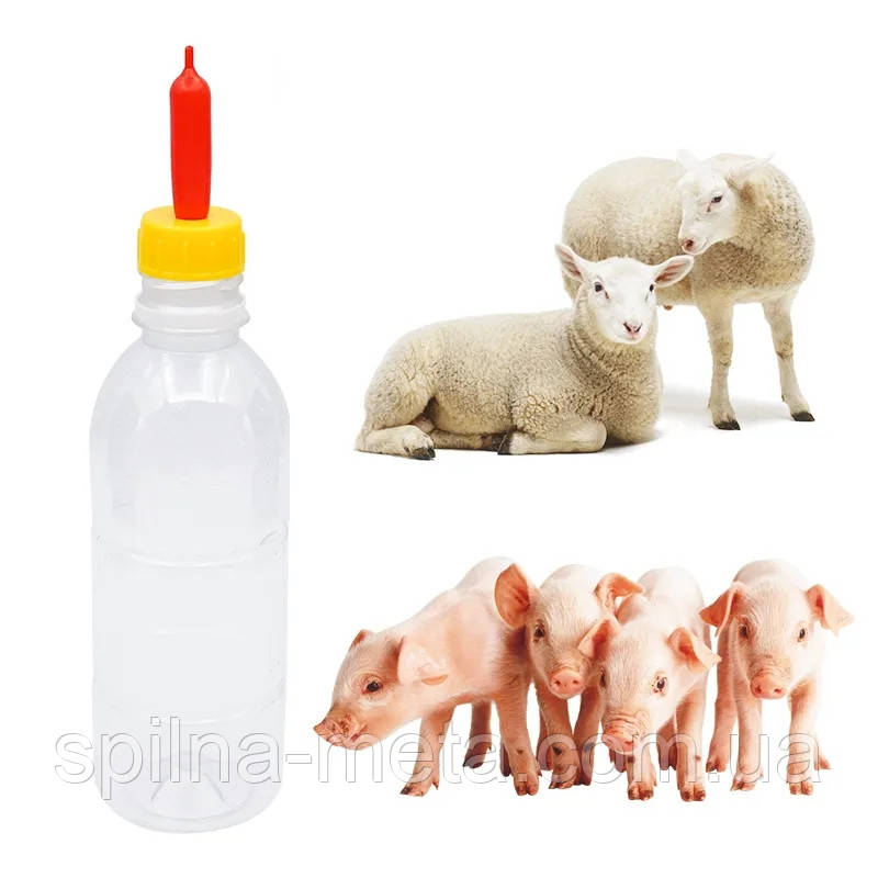 Соска силіконова для поїння козенят і ягнят зі звичайної пластикової пляшки, Китай