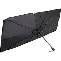 Универсальный светоотражающий зонт-шторка для машины из полиэстра от солнца и перегрева салона 140 х 78 см tac