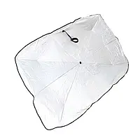 Солнцезащитный зонт-козырек для автомобиля складной в удобном чехле для хранения 140х78см tac