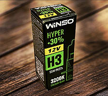 Автолампа галогенна Winso 12V H3 HYPER +30% 55W PK22s