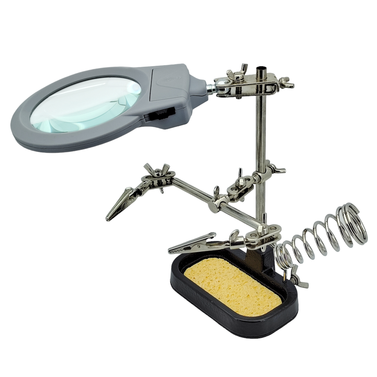 Третя рука ZD-10MB + лупа 90мм + підставка під паяльник, фото 1