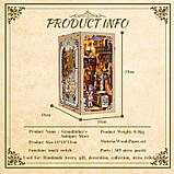 Бук Нук Grandfather’s Antique Store Book Nook DIY Інтерьерний конструктор DC01, фото 7