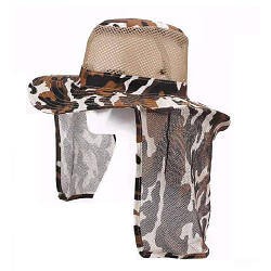 Капелюх камуфляжний із широкими крисами для риболовлі/полювання 58-60 см