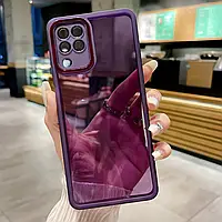 Силіконовий чохол Solid Color із захистом камери Samsung A22 5G Violet