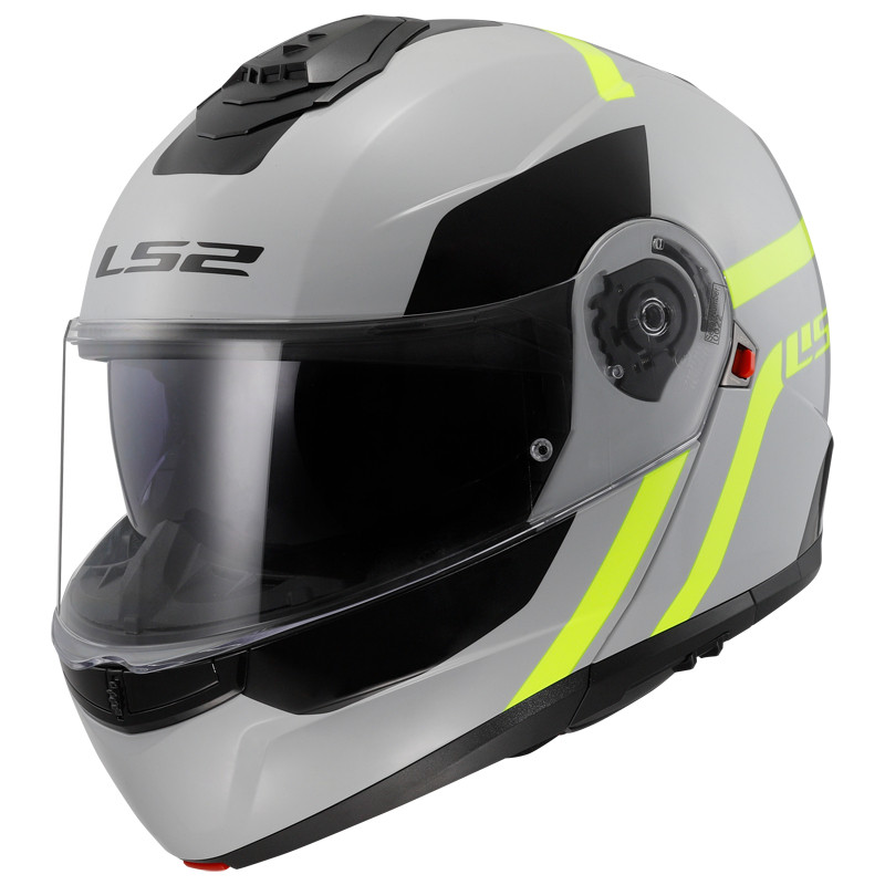 Мотошолом LS2 FF908 Strobe II Autox GreyR HI-Vis Yellow