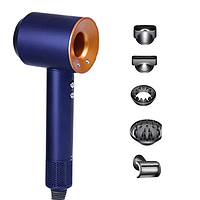 Фен для сушки и укладки волос 5в1 Super hair dryer Fan с интеллектуальной системой контроля температуры hop