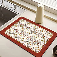 Протиковзкий килимок для сушіння посуду Kitchen Drying Mat 40x50 см