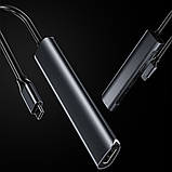 Type-C USB-C HUB хаб перехідник конвертер K560 5 in 1 Converter: to 3.5mm+PD/QC+USB2.0+USB3.0+HDMI, фото 10