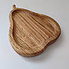 Дитяча дерв'яна тарілка "Груша" з дуба 20х15 см, фото 3