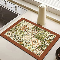 Протиковзкий килимок для сушіння посуду Kitchen Drying Mat 30x40 см