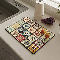 Протиковзкий килимок для сушіння посуду Kitchen Drying Mat 40x50 см